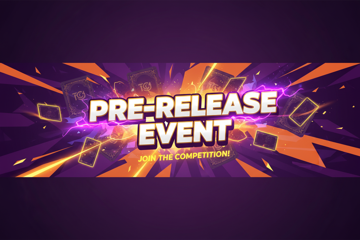 TCG Pre-Release Event Banner